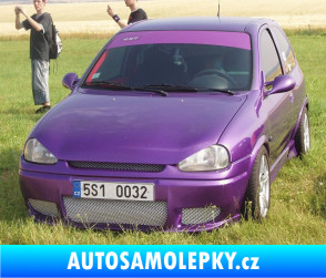 Samolepka Opel Corsa - přední světle modrá