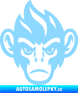 Samolepka Opičák 002 levá světle modrá