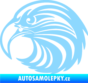 Samolepka Orel 012 levá hlava světle modrá