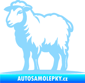 Samolepka Ovce 002 levá světle modrá