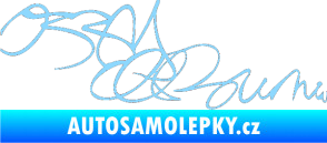 Samolepka Ozzy Osbourne 004 světle modrá