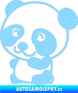 Samolepka Panda 002 levá světle modrá