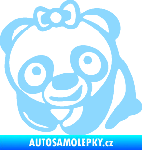 Samolepka Panda baby levá světle modrá