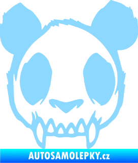 Samolepka Panda zombie  světle modrá