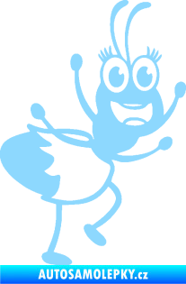Samolepka Paní mravencová pravá světle modrá