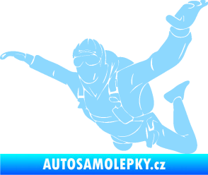 Samolepka Parašutista 004 levá světle modrá
