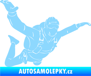 Samolepka Parašutista 004 pravá světle modrá