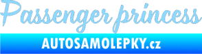Samolepka Passenger Princess 001 nápis světle modrá