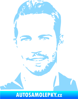 Samolepka Paul Walker 001 levá světle modrá