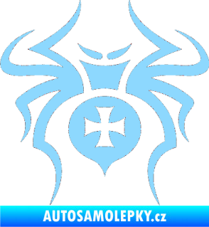 Samolepka Pavouk 003 křižák světle modrá