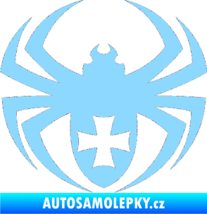 Samolepka Pavouk 004 křižák světle modrá