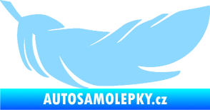 Samolepka Peříčko 007 pravá světle modrá