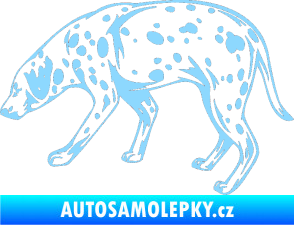 Samolepka Pes 001 levá Dalmatin světle modrá