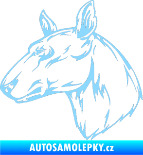 Samolepka Pes 010 levá světle modrá