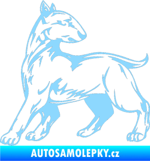 Samolepka Pes 011 levá světle modrá