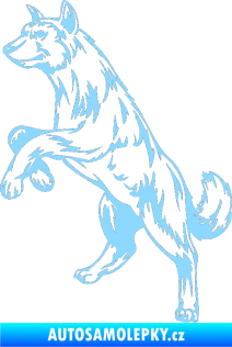 Samolepka Pes 025 levá světle modrá