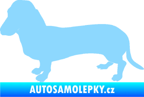 Samolepka Pes 094 levá Baset světle modrá