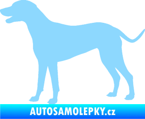 Samolepka Pes 095 levá Dalmatin světle modrá