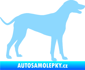 Samolepka Pes 095 pravá Dalmatin světle modrá