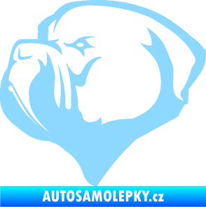 Samolepka Pes 116 levá pitbull světle modrá