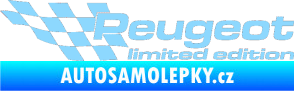 Samolepka Peugeot limited edition levá světle modrá