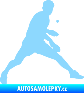 Samolepka Ping pong 002 pravá světle modrá