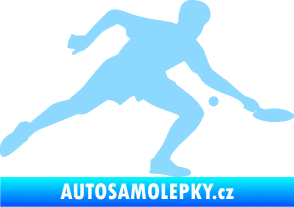 Samolepka Ping pong 001 pravá světle modrá