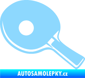 Samolepka Ping pong pálka levá světle modrá