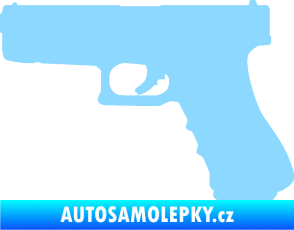 Samolepka Pistole 001 levá světle modrá