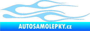Samolepka Plameny 001 světle modrá