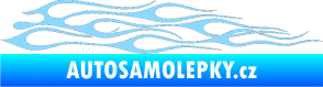Samolepka Plameny 003 světle modrá