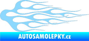 Samolepka Plameny 008 světle modrá