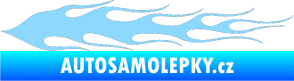 Samolepka Plameny 010 světle modrá