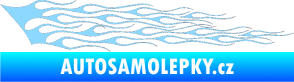 Samolepka Plameny 011 světle modrá
