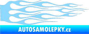 Samolepka Plameny 013 světle modrá