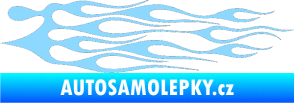 Samolepka Plameny 014 světle modrá