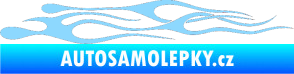 Samolepka Plameny 015 světle modrá