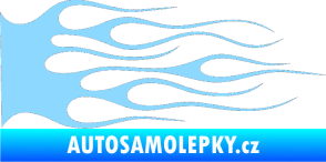 Samolepka Plameny 020 světle modrá