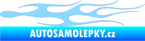 Samolepka Plameny 022 světle modrá