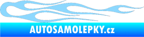 Samolepka Plameny 024 světle modrá