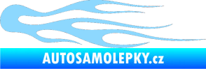 Samolepka Plameny 026 světle modrá