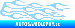 Samolepka Plameny 027 světle modrá