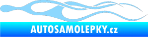 Samolepka Plameny 029 světle modrá