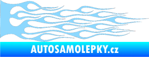 Samolepka Plameny 035 světle modrá