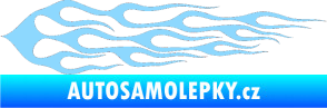 Samolepka Plameny 037 světle modrá