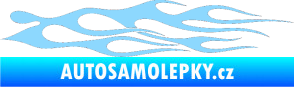 Samolepka Plameny 041 světle modrá