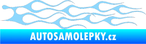 Samolepka Plameny 044 světle modrá