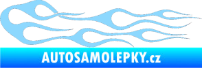 Samolepka Plameny 045 světle modrá