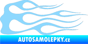 Samolepka Plameny 048 světle modrá