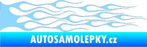 Samolepka Plameny 050 světle modrá